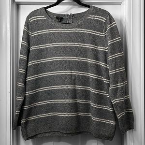 Talbots Woman Crewneck Stripe Sweater